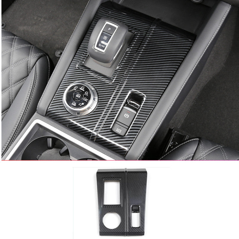 Carbon Fiber Console Gear Shift Box Panel ABS For 2022-2023 for Mitsubishi Outlander