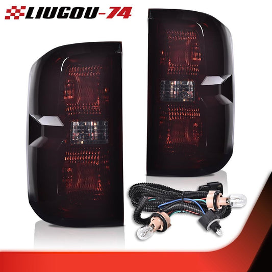 Taillight and brake light strip wiring harness smoked finish suitable for 2014-2019 for Chevrolet Silverado.