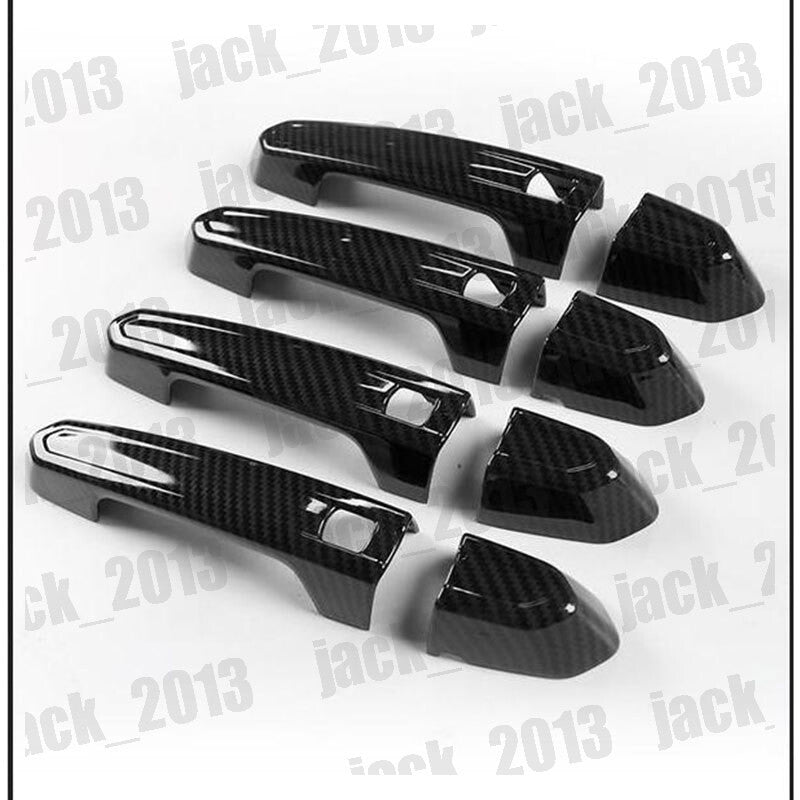 for Cadillac CT4 2020-2023 Carbon Fiber style Side Door Handle Covers Trim 4PCS