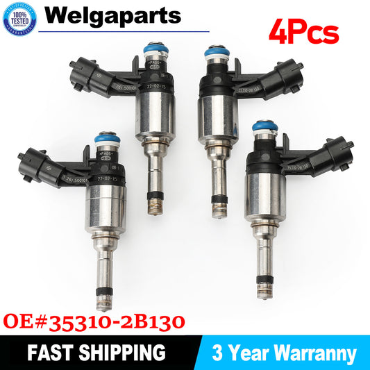 4PCS Fuel Injectors 35310-2B110 35310-2B130 For 2012-2016 for Kia Soul 1.6L