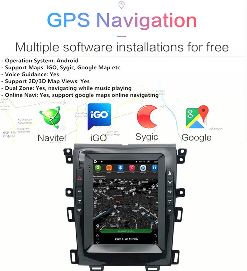 9.7Android 12 1+16GB Car Stereo Radio GPS Navigation for Ford Edge 2010-2015