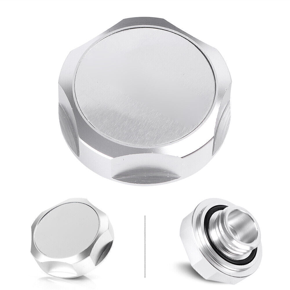 Engine Oil Filler Cap Fuel Tank Cover Silver for Nissan Silvia S13 S14/SR
