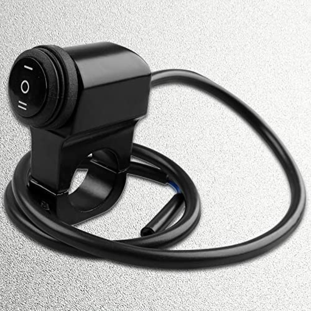 Waterproof Motorcycle 7/8 Handlebar Headlight Fog Spot Light ON OFF Switch