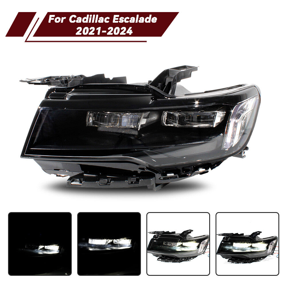 For 2021-2024 for Cadillac for Escalade Left Driver Side FULL LED Headlight Assembly