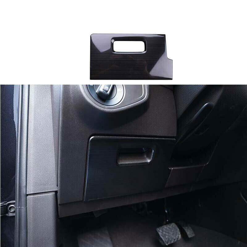 1P Black Steel Inner Driver Storage Box Cover Trim for VW Teramont Atlas 2018-23