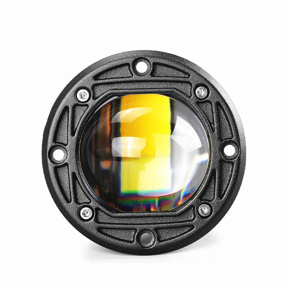 2X 3in LED Flush Mount Spot Flood Light Driving Off Road Waterproof Work Light