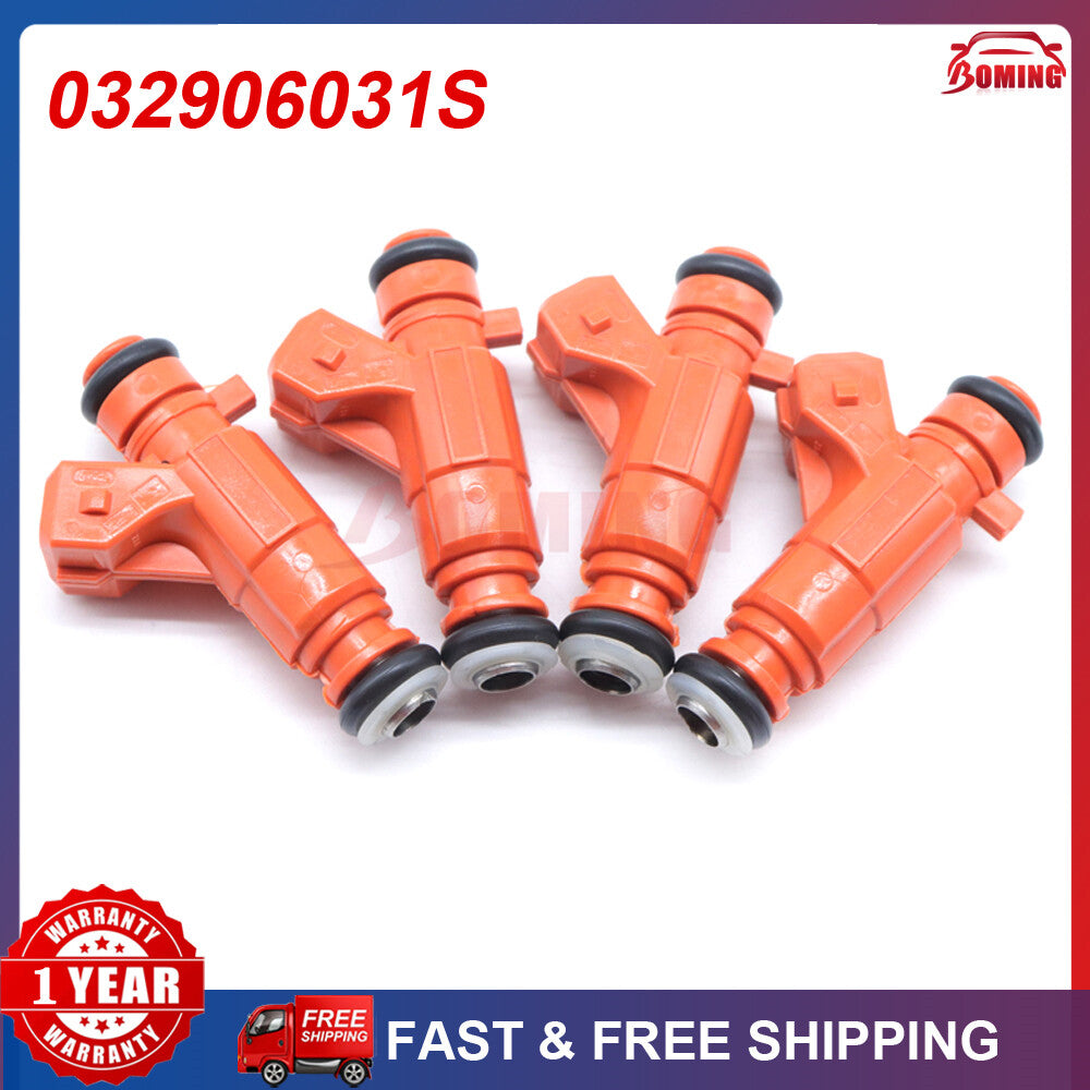 4PCS New 032906031S Fuel Injectors for Volkswagen Gol Voyage 1.0L 8V 2007-2014