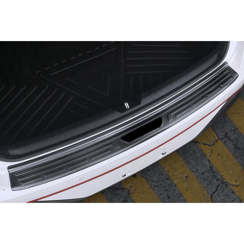 for Hyundai Sonata 2020-23 Black Steel Rear Bumper Sill Plate Protector Cover 1x