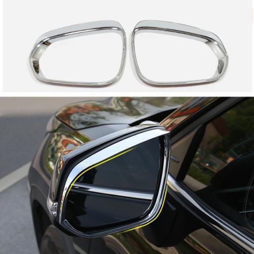 for Toyota RAV4 2019-23 Chrome Rearview Mirror Rain Guard Eyebrow cover Trim 2P