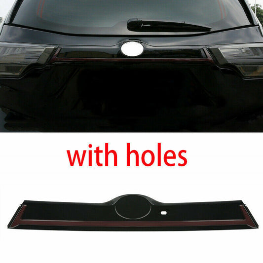 for Toyota Highlander 2015-2019 Black Rear Door Trunk LED Tail Light Cover Trim
