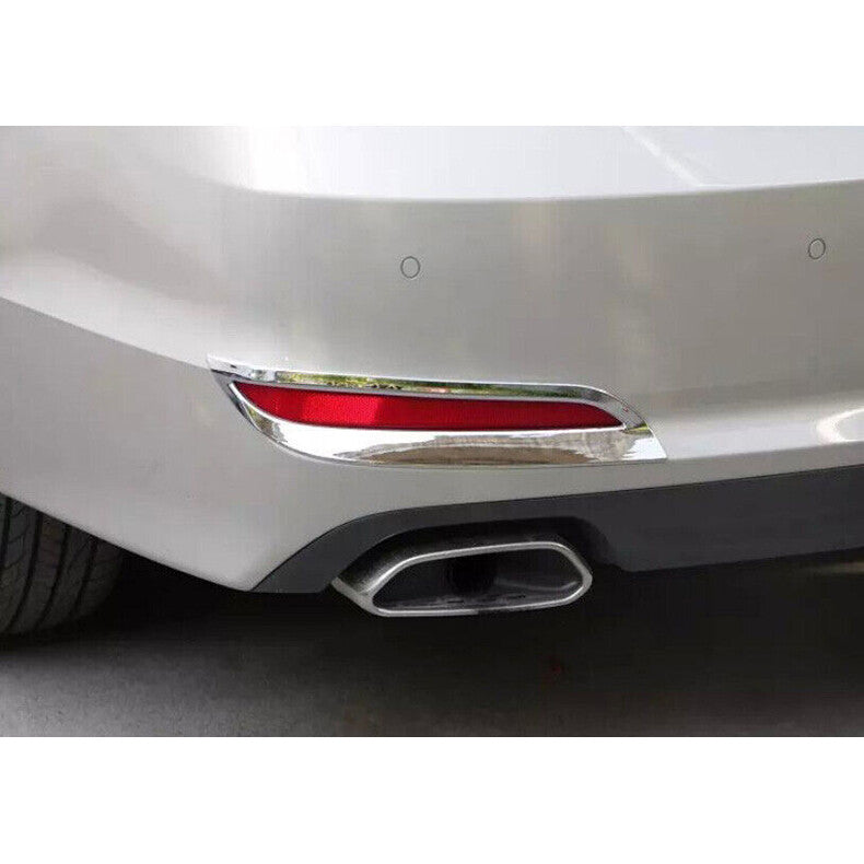 for Hyundai Sonata 2015-2017 Chrome Exterior Rear bumper Fog Light Frame Trim 2x