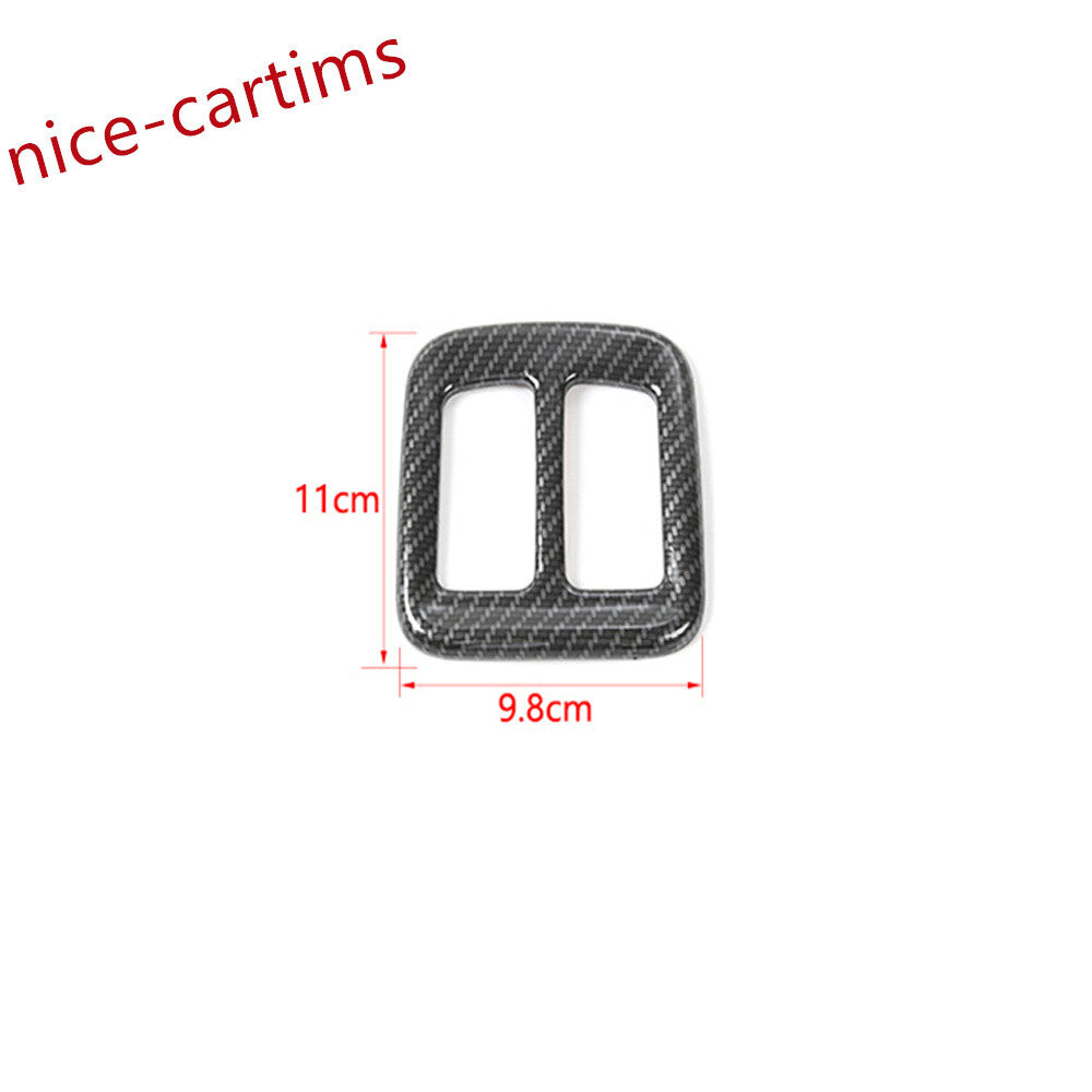 Carbon Fiber ABS Rear Air Conditioner Vent Outlet Cover for Jeep Compass 2017-20