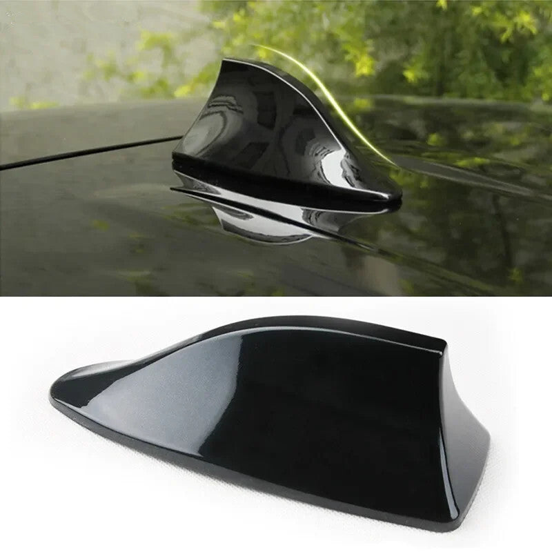 Universal Car Shark Fin Antenna Fin Shape Roof Aerial Radio FM/AM Signal Cover