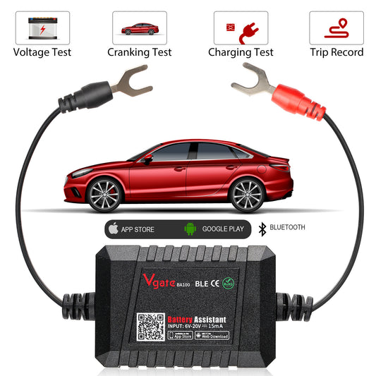 NEW Auto Battery Monitor BM2 Bluetooth 4.0 12V Car Battery Lithium Load Tester