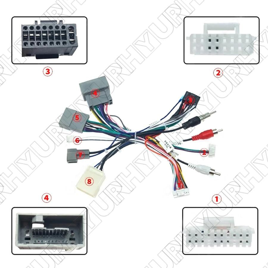 16 PIN Wiring Harness Connector for Honda for Civic 2012-2015 (with Canbus box) New