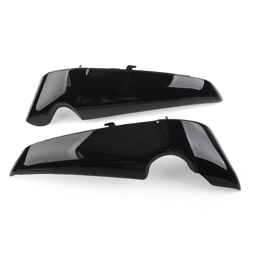 for Harley Davidson V Rod VROD VRSC 2001-Up Radiator Side Covers shrouds Black2x