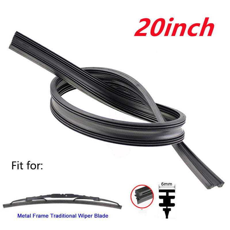 4-Pack 20-inch Car Frame Windshield Scraper Replacement Strips