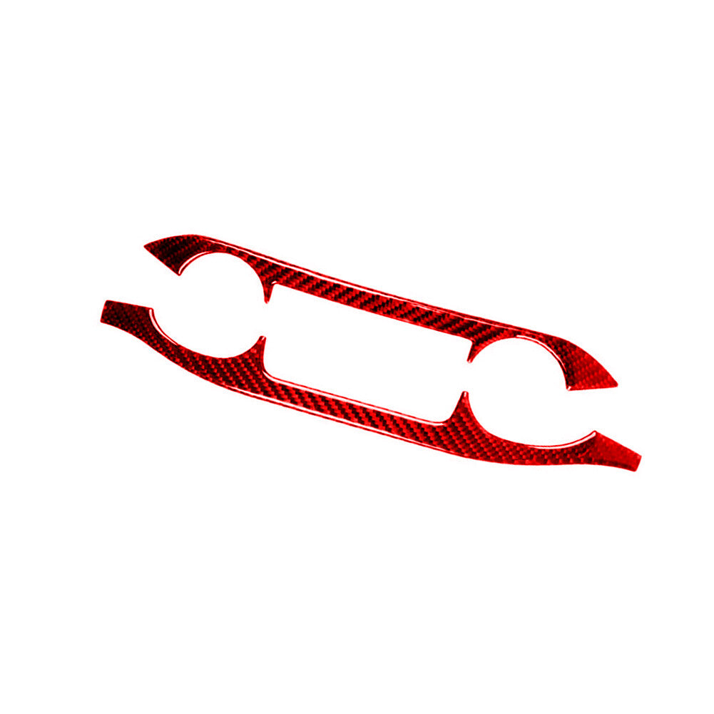 Red Carbon Fiber Digital Climate Control Trim for Honda CRV CR-V 2015-2016 TypeA