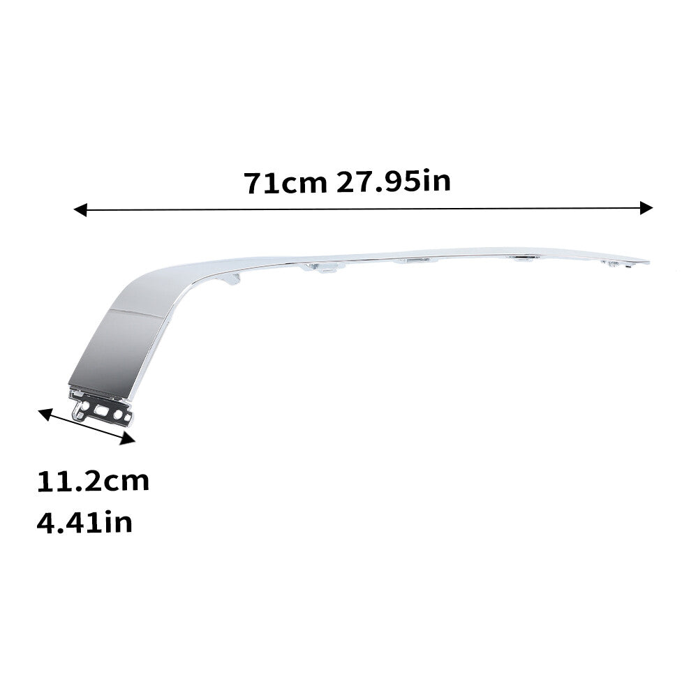 2¡ÁF¨¹r for Mitsubishi Outlander DG ZM 2022-2025 Oben Vordere Sto?stange Zierstreifen