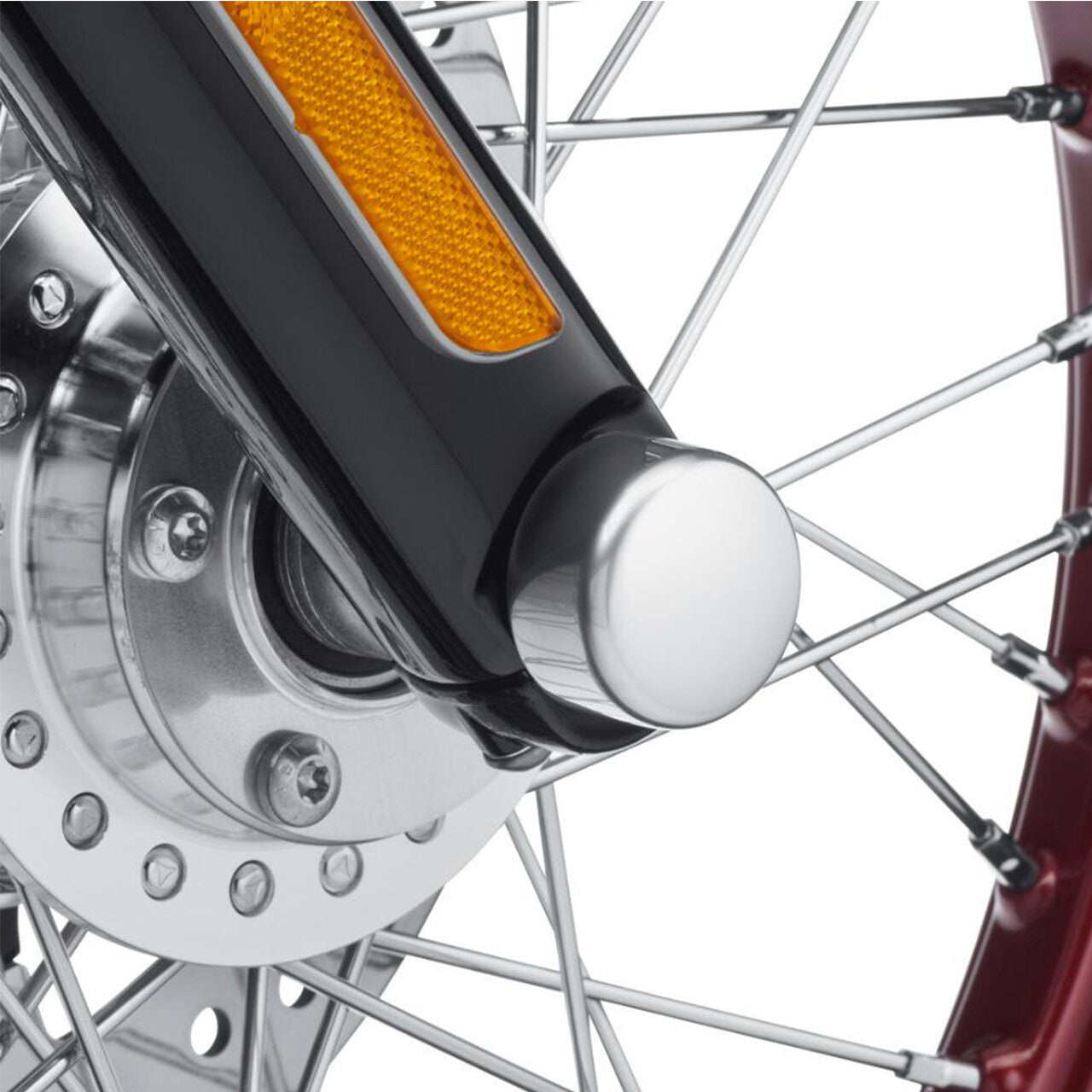 Chrome CNC Front Axle Cap Nut Covers for Harley Softail Dyna Road Street Glide
