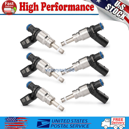 6-pack fuel injectors 06E906036F for Audi A4 A5 A6 Quattro Q5 S4 S6 S8 06H906036P