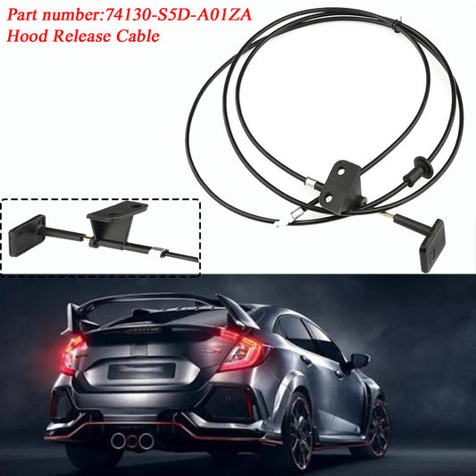 Suitable for Honda for Civic 2001-2005 range hoods. Release latch cable with handle 74130-S5D-A01ZA