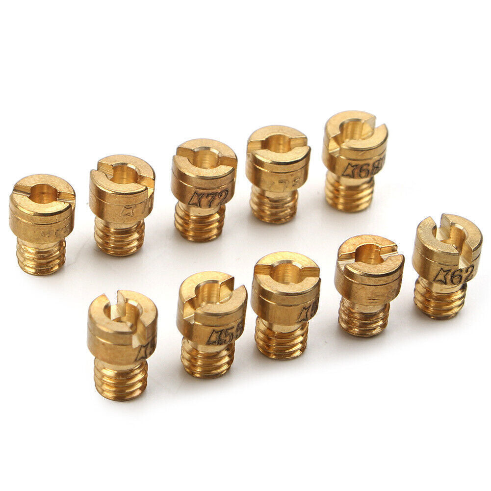 10PCS Carburetor Main Jet For Puch Maxi Z¨¹ndapp 52/55/58/60/62/65/68/70/72/75