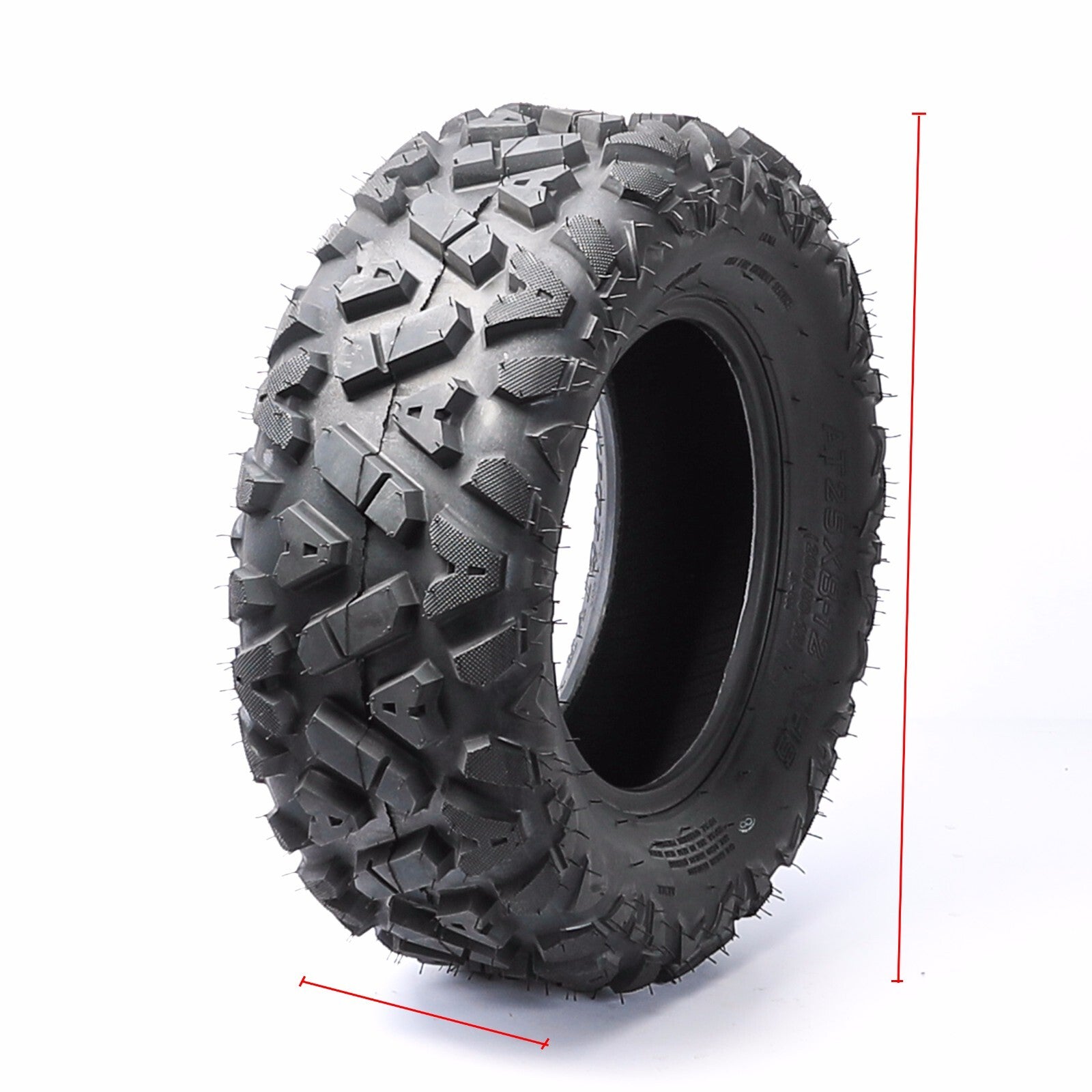 12 inch 25x8-12 Tyre Tire 600/650/750cc ATV quad UTV Buggy Go Kart Mower Tailer