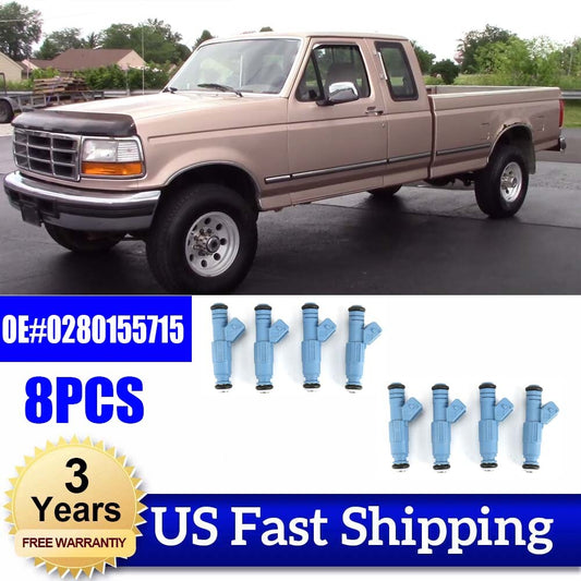 8x Fuel Injector 0280155715 NEW for Ford E-250 E-350 Econoline F-Super Duty