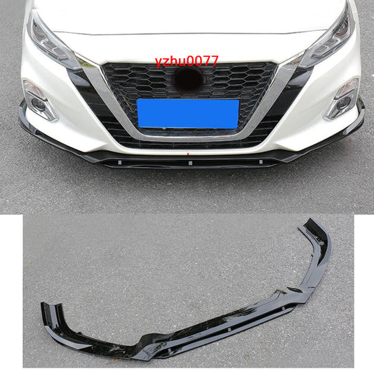 for Nissan Altima 2019-2022 Glossy Black Front Bumper Lip Spoiler Splitter trim