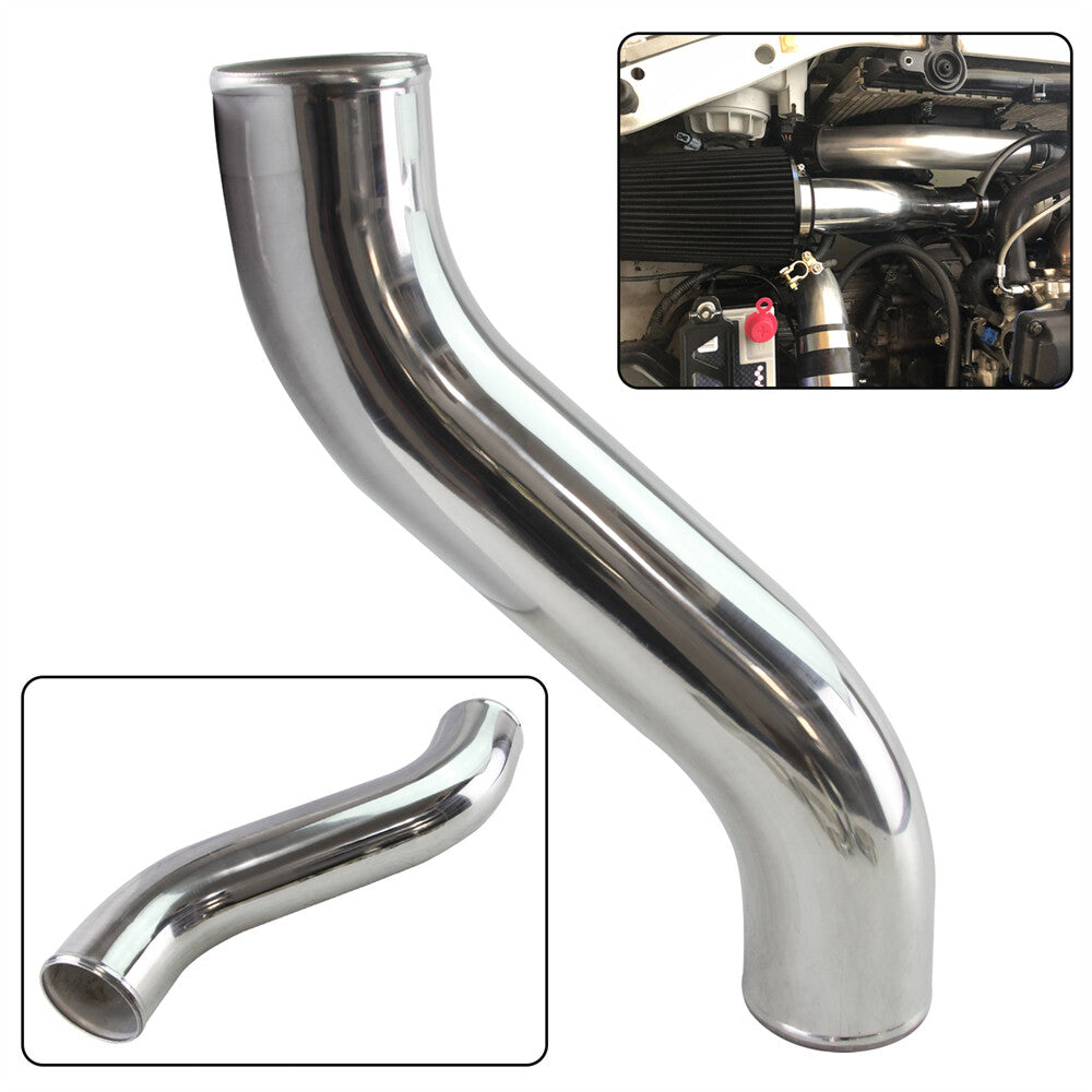 80mm 3.15 Z / S Shape Aluminum Intercooler Intake Pipe Piping Tube Hose Silver