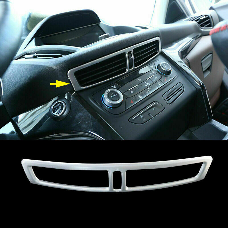 for Ford Kuga Escape 2013-2019 Matte Silver Central Console Air Vent Outlet trim