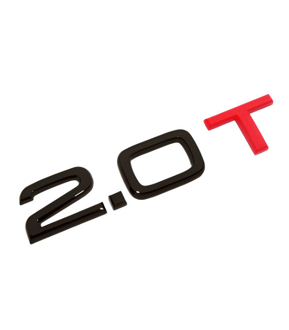 for Audi 2.0T rear badge boot trunk sticker badge logo gloss black red SUV Q5 Q7