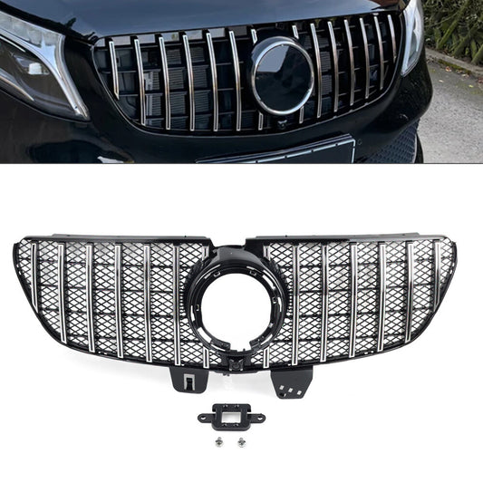 GTR Style Front Bumper Radiator Hood Grille for Benz V Class W447 V260 21+ 2021