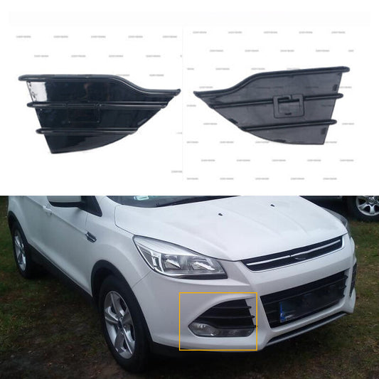 Pair For 2013-2016 for Ford kuga escape Front Bumper Grill Cover foglamp cover trim
