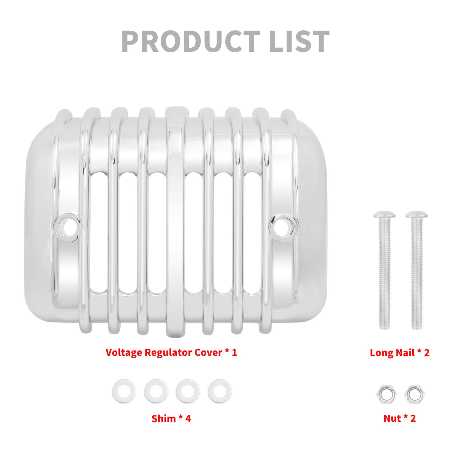 ABS Chrome Voltage Regulator Cover Fairing Fit for Harley Softail FXS FXSB 01-17
