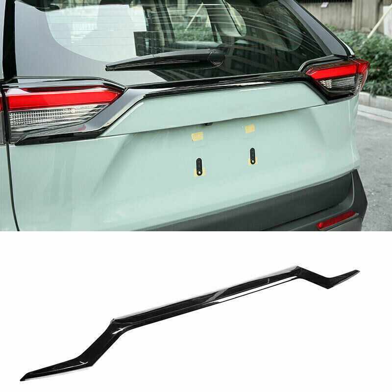 for Toyota RAV4 2019-23 Piano Black Rear Tailgate Trunk Lid Moulding Cover Trim