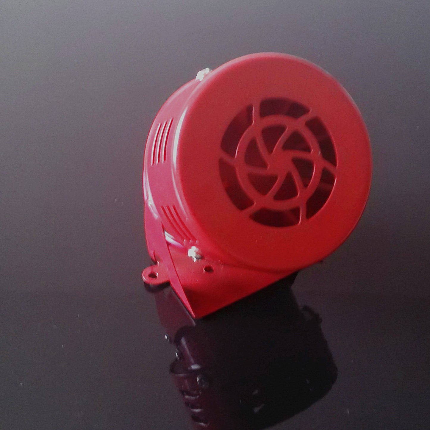 Motorcycle Motor Red Driven Air Raid Sound Compact Fan Horn