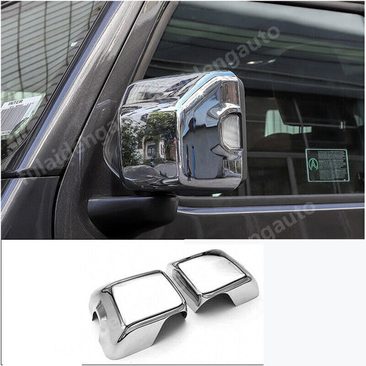 for Jeep for Wrangler JL 2018-2021 Chrome Car Side Door Rear View Mirror Cover Trim