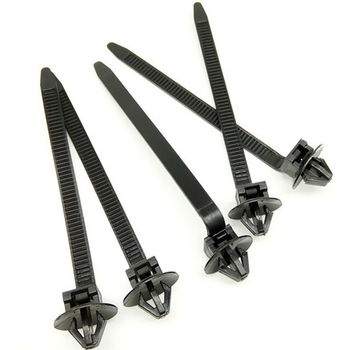 50pcs Car Released Fastener Cable Wire Bundled Zip Tie Wrap Strap Clip Nylon Kit