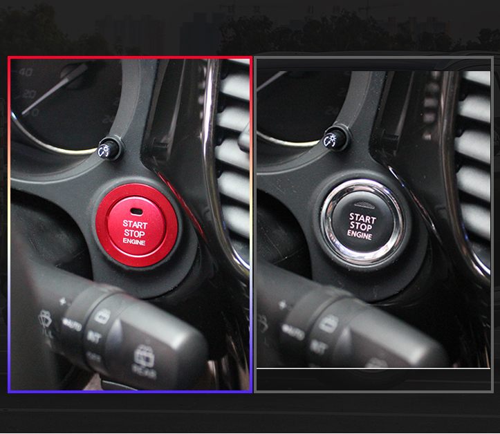 Engine Start Stop Push Switch Button Ring Cov For 2013-2020 for Mitsubishi Outlander
