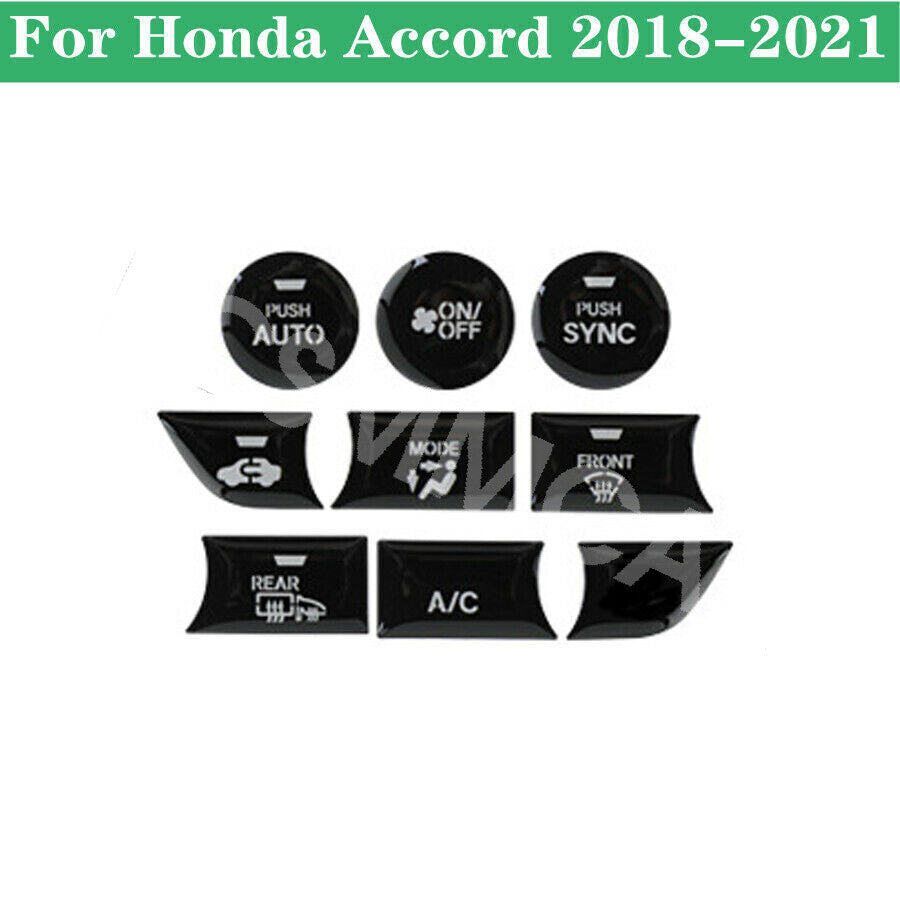 Interior Central Control A/C Button Cover Trim Fit for Honda Accord 2018-2021