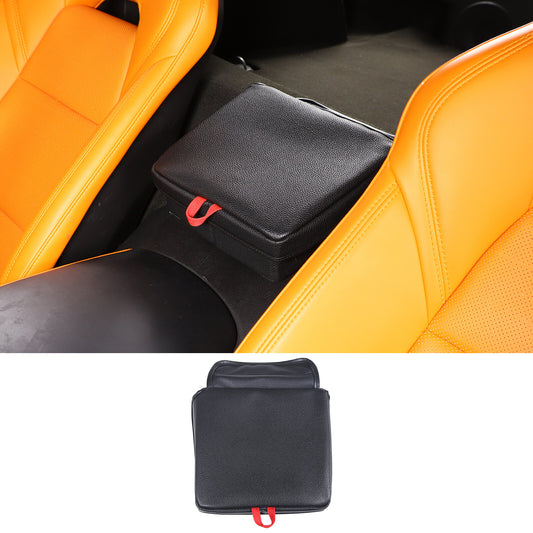 Carbon fiber ABS front grille cover V-shaped logo ring trim for Alfa Romeo Giulia