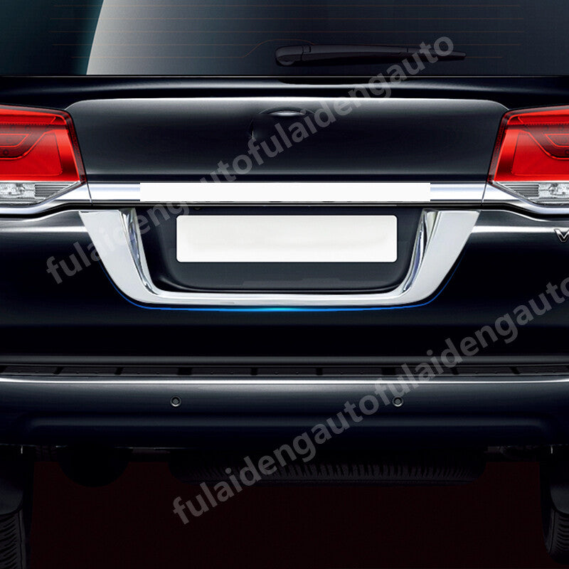 for Toyota for Land Cruiser LC200 16-2021 Chrome Trunk Rear License Plate Cover Trim