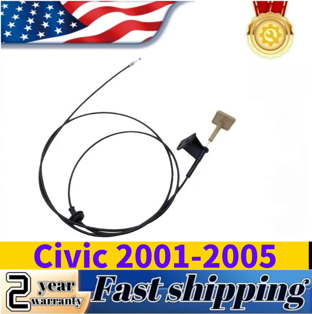 new capped release cable with beige handle for Honda for Civic 2001-2005 1.7L 74130S5AA01