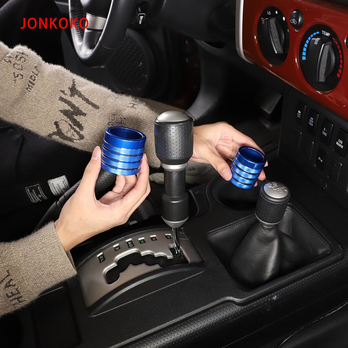 3-Piece Oak ABS Air Socket Trim Frame Cover for Ford Maverick 2022-23 USA