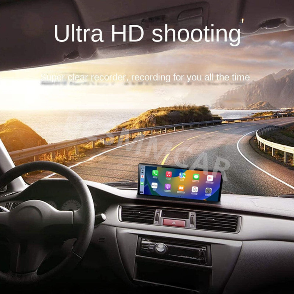 11.3in Touch Screen Auto Dashboard Video Recorder Car Dual Lens WIFI G-Sensor BT