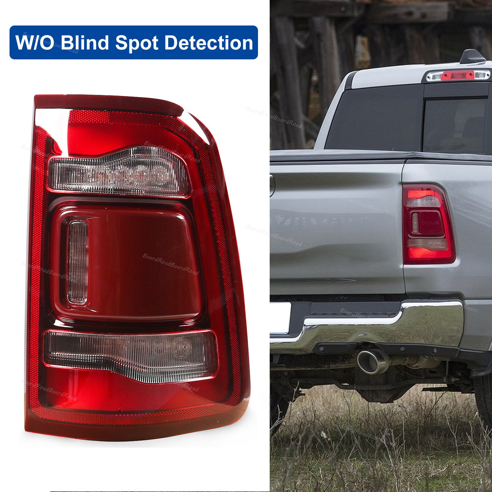 Right Side LED Tail Light For 2019 2021 2022 for Dodge for Ram 1500 Rear Brake Taillamp