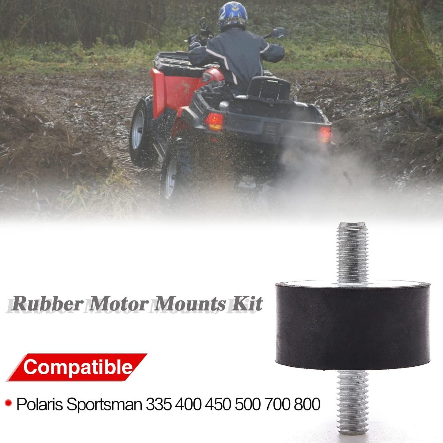 Rubber front engine motor mount for Polaris Sportsman 800 Worker/Diesel/Big Boss