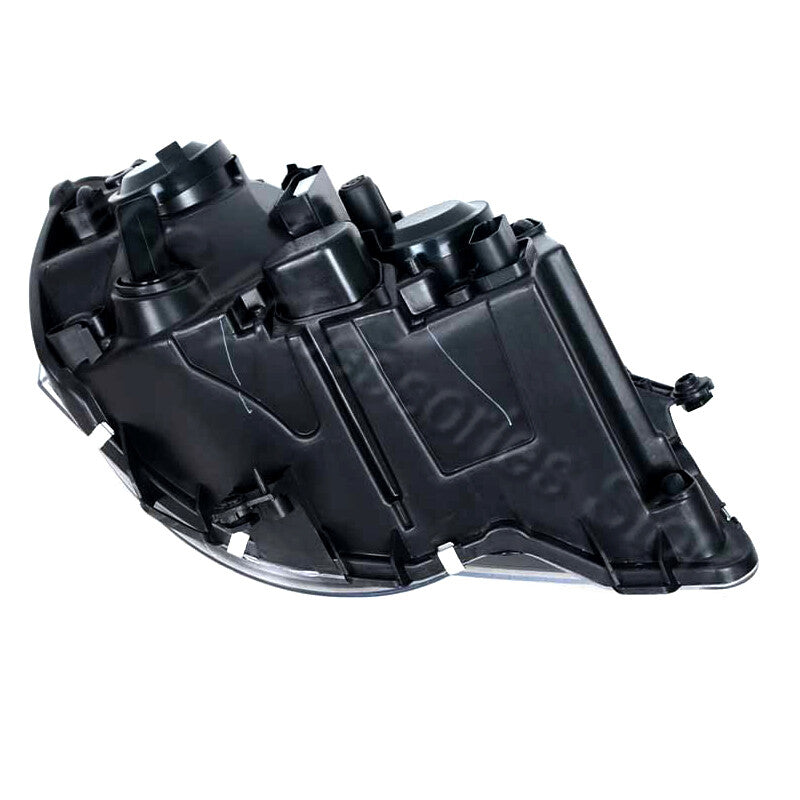 The black headlight assembly with the left front bumper fog light is suitable for Volkswagen POLO 9N3 (2006-2010).